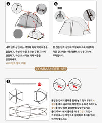 Waterproof Windproof Nylon Camping Dome Tent for 3-4 People