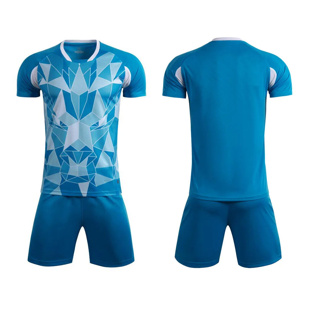 Customizable Unisex Soccer Jersey and Shorts Kit for Adults
