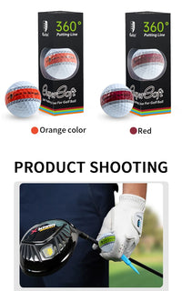 Caiton 12/3pcs 3-Layer PU Putter Golf Ball, 360° Precision Stable Shooting Line, Enhancing Putting Accuracy and Stability - Buy online at  Vibe In Cart.