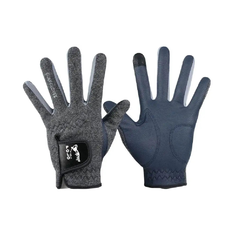1 Pair Men Winter Warm Fleece Golf Gloves Outdoor Sports Touch Screen Gloves Non-slip Full Fingers Mittens Palm Protection - Buy online at  Vibe In Cart.