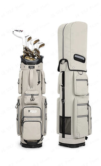 Travel Golf Bag with Fixed Club Holder, Nylon Material