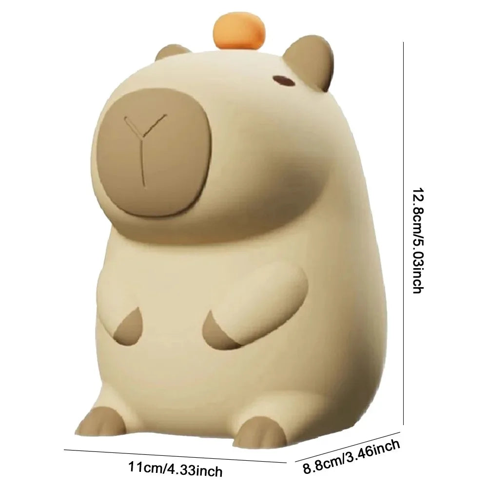 GGbingo Rechargeable Cute Capybara Night Light Novelty Dimmable Nursery Nightlight Touch Lamp Silicone Pat Lamp for Kids Room - Buy online at  Vibe In Cart.