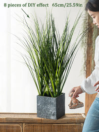 Artificial Reed Grass Large Fake Onion Grass Plants Tropical Green Plants Leaves Bouquet PVC Grass For Wedding Garden Offic - Buy online at  Vibe In Cart.