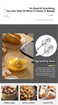 Handheld 7 Speed Automatic Electric Mixer Multi Functional for Food Egg Cream Cake Dough Mixing Baking Kitchen Home Use - Buy online at  Vibe In Cart.