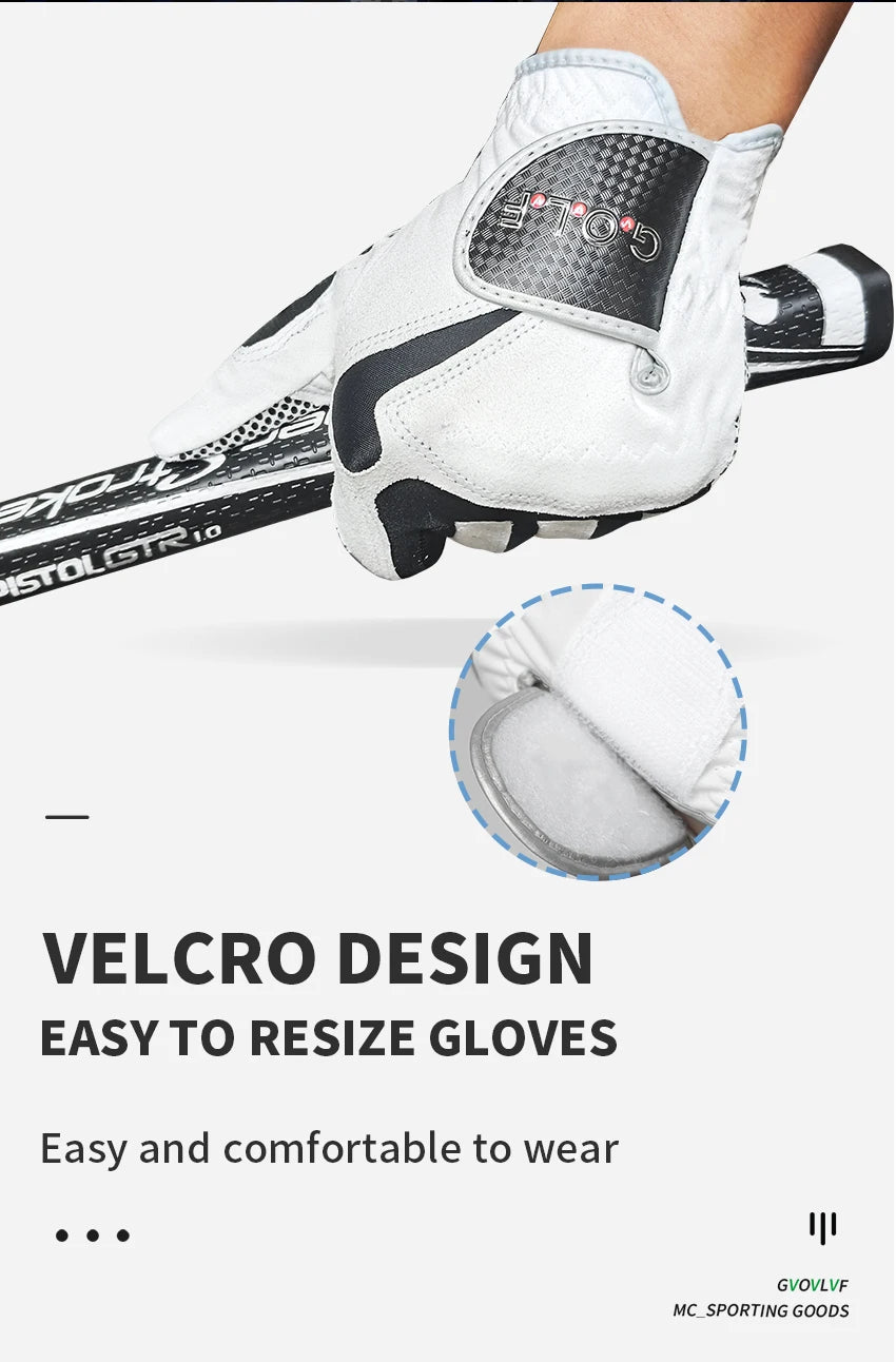 GVOVLVF Men's Golf Glove One Pc Pair 2 Color Options Improved Grip System Cool Comfortable Blue White color left right hand NEW - Buy online at  Vibe In Cart.