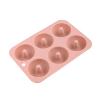 6 Holes Silicone Donut Mold Bagel Pan Non-stick Baking Heat Resistance DIY Mould Doughnut Maker Pan Baking Tool for Oven Bakewar - Buy online at  Vibe In Cart.