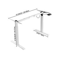 SucceBuy Standing Desk Frame  Electric Stand Up Computer Desk Legs Ergonomic DIY Workstation Base for Home Office Black white - Buy online at  Vibe In Cart.