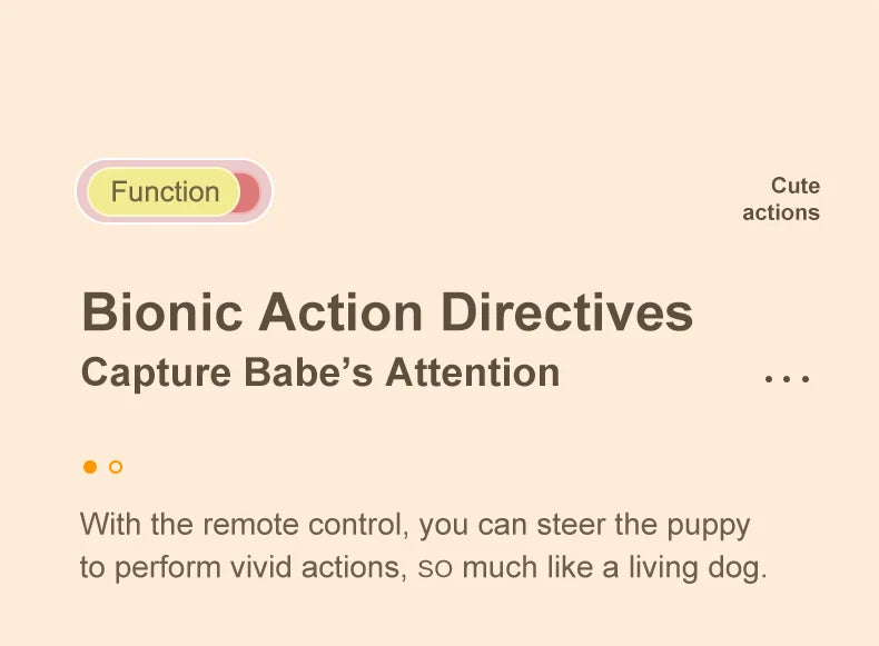 Interactive Remote Control Robot Dog with Programmable Stunts and Touch Features