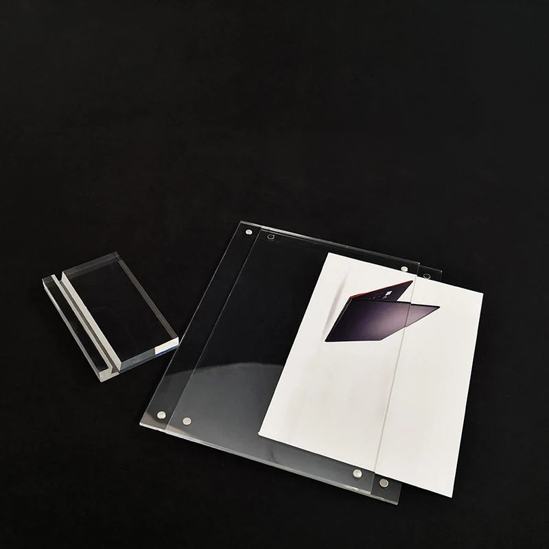 Acrylic Desktop Display Frame Transparent Photo Frame Poster Display Stand Postcard Certificates Price Tags Display Frame - Buy online at  Vibe In Cart.