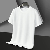 Men's Round Neck Short Sleeved Waffle T-Shirt in Polyester