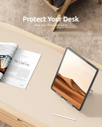 Large Non-Slip PU Leather Office Desk Mat for Mouse and Laptop Pad