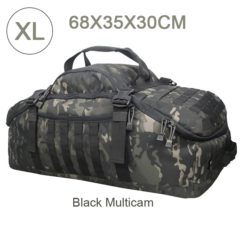 Outdoor Polyester Tactical Backpack, 30L 50L 80L