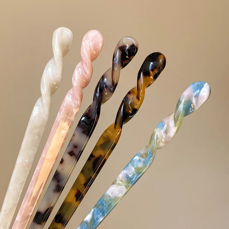 Vintage Chinese Style Hair Sticks for Women Girls Fashion Acetate Chopstick Shaped Hair Clips Pins Jewelry Hair Accessories - Buy online at  Vibe In Cart.