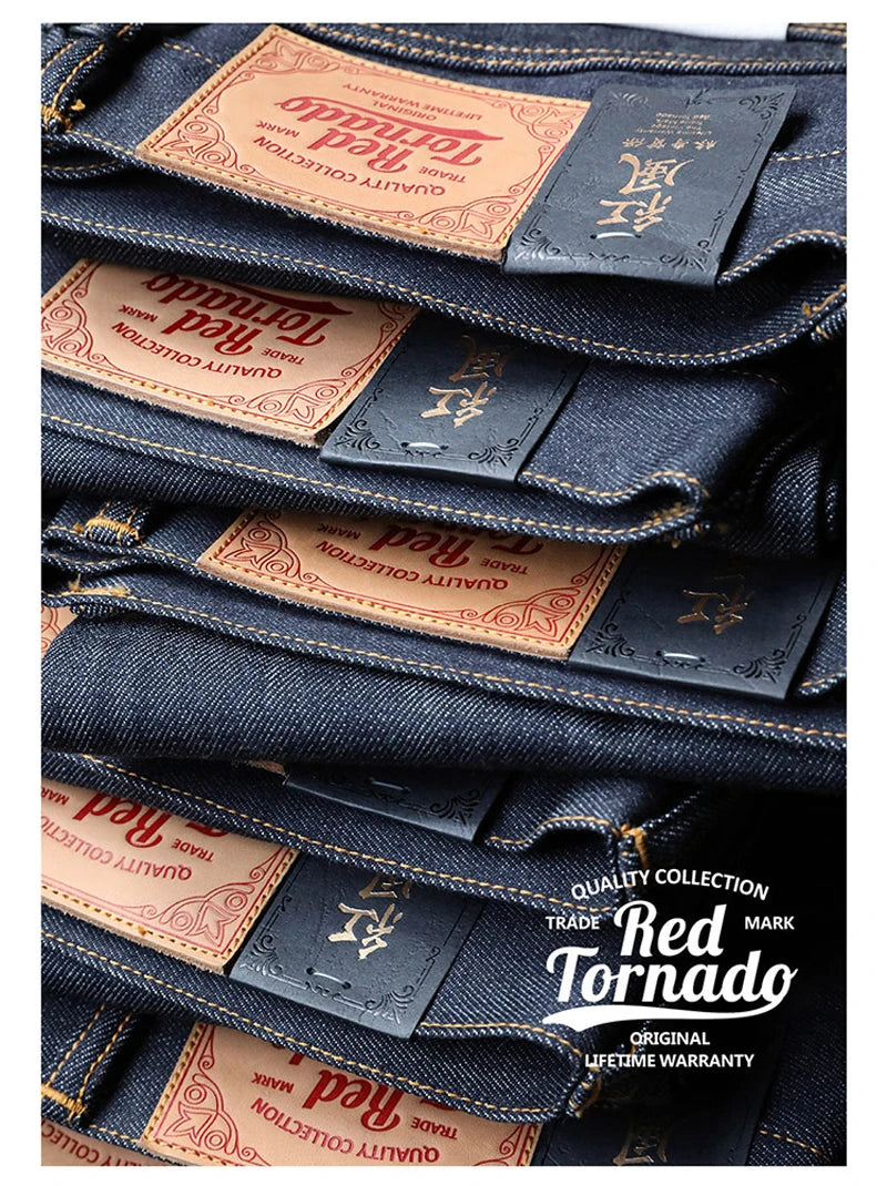 Red Tornado 16oz Slim Fit Jeans Rinsed Pink Selvedge Denim Straight Leg Pants - Buy online at  Vibe In Cart.