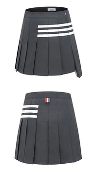 Women's High-Waist Pleated Golf Skort with Shorts XS-XL Cotton Polyester
