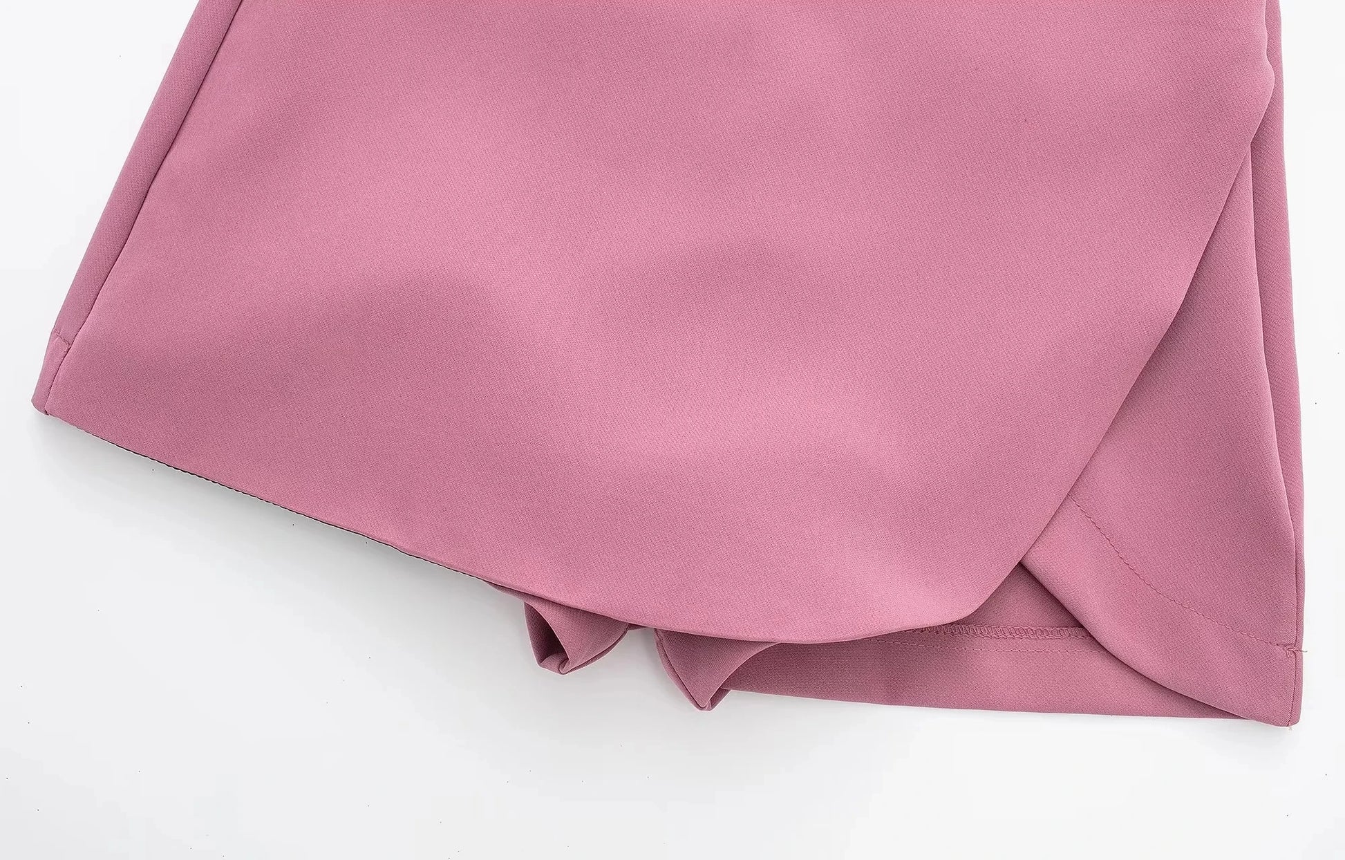 Women's High Waist Asymmetric Mini Regular Fit Polyester Skort