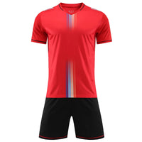 Men's Polyester Spandex Soccer Uniform Set with Jersey and Shorts