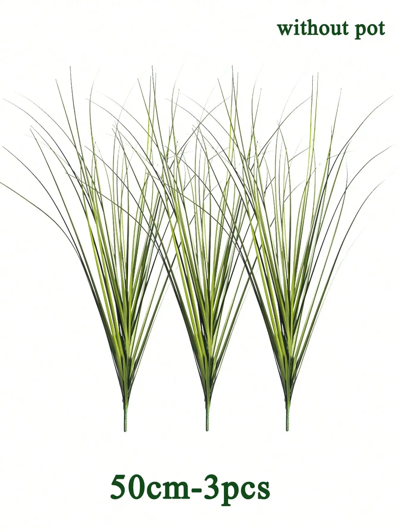 Artificial Reed Grass Large Fake Onion Grass Plants Tropical Green Plants Leaves Bouquet PVC Grass For Wedding Garden Offic - Buy online at  Vibe In Cart.