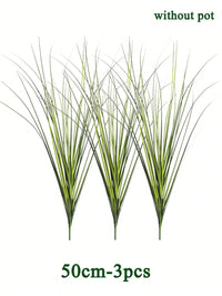 Artificial Reed Grass Large Fake Onion Grass Plants Tropical Green Plants Leaves Bouquet PVC Grass For Wedding Garden Offic - Buy online at  Vibe In Cart.