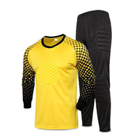 Boys Long Sleeve Polyester Soccer Goalkeeper Uniform Set