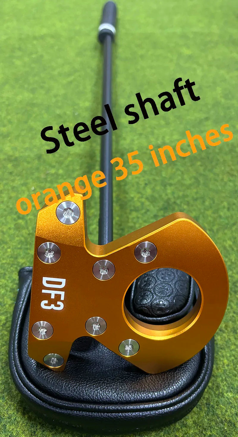 Right-Handed Golf Putter with Steel Shaft, 33-36 Inches, Black White