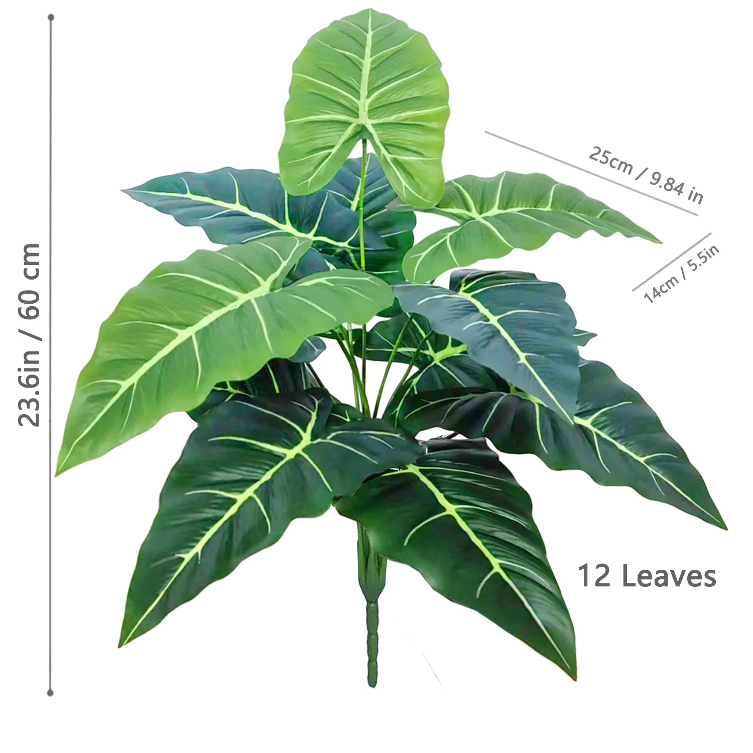 60-107cm Artificial Flowers Calla Lily Horseshoe Leaf Turtle Leaf Bobcat Leaf Fake Plant Ornamental Holiday Home Decoration - Buy online at  Vibe In Cart.