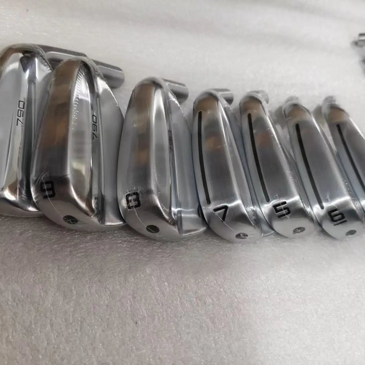 Men's Right Handed Golf Irons Set Silver Steel Shaft Flex R
