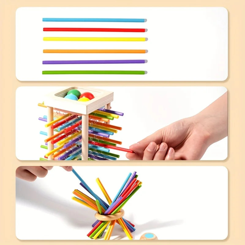 Wooden stick games, wooden interactive educational toys, parent-child games, exercise logical thinking ability. - Buy online at  Vibe In Cart.