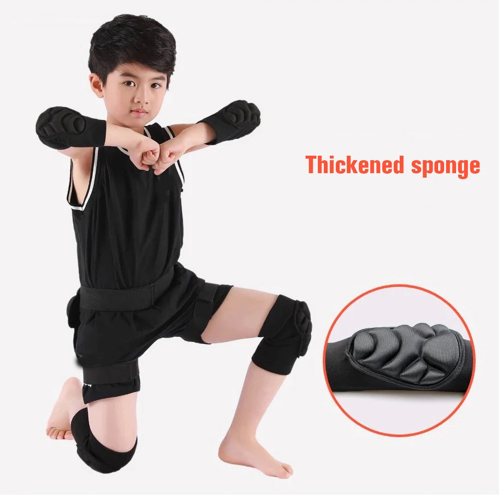 1 Pair Kids Sports Thick Sponge Knee Pads Elbow Sleeves Guard Collision Avoidance Protective Kneepads for Skate Soccer Football - Buy online at  Vibe In Cart.