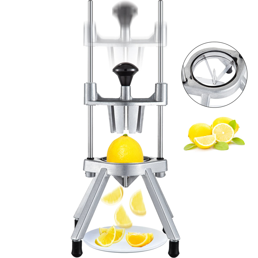 SucceBuy 4/6/8-Section Lemon Wedge Slicer Chopper Commercial Limes Wedger Fruit Vegetable Cutter Home Kitchen Appliance Gadgets - Buy online at  Vibe In Cart.