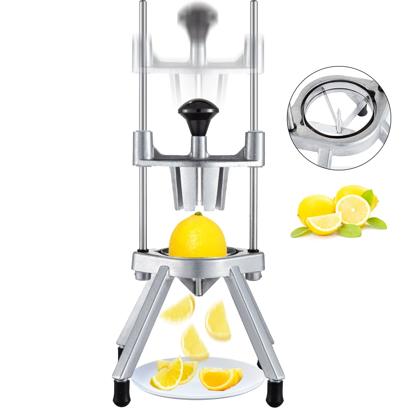 SucceBuy 4/6/8-Section Lemon Wedge Slicer Chopper Commercial Limes Wedger Fruit Vegetable Cutter Home Kitchen Appliance Gadgets - Buy online at  Vibe In Cart.