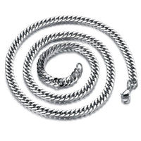 HNSP 8mm-14mm Thick Stainless Steel Cuban Chain Necklace For Men Punk Neck Male Chains Jewelry Accessories - Buy online at  Vibe In Cart.