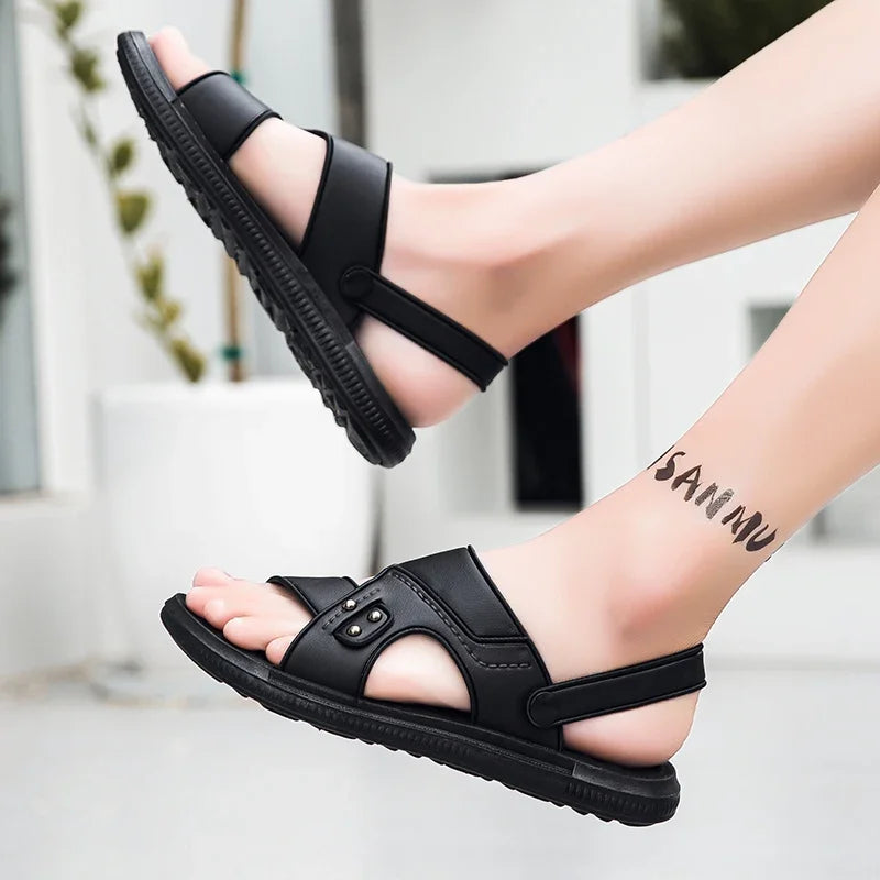 Summer Men Sandals Open Toe Flat Mens Casual Shoes Outdoor Walking Sandals for Men Beach Shoes sandalias hombre Men slippers - Buy online at  Vibe In Cart.