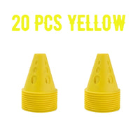 Colorful Windproof PVC Marker Cones for Soccer Training, 20/40/60 Pack