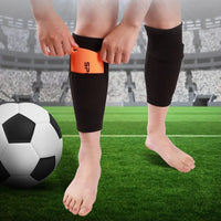 1Pair Soccer Shin Guard Football Crashproof Calf Protector Nylon Leg Sleeves Sock Shin Protector with Pocket Training Protection - Buy online at  Vibe In Cart.