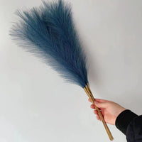 55cm 5-Piece Fluffy Artificial Pampas Grass Bouquet Decor
