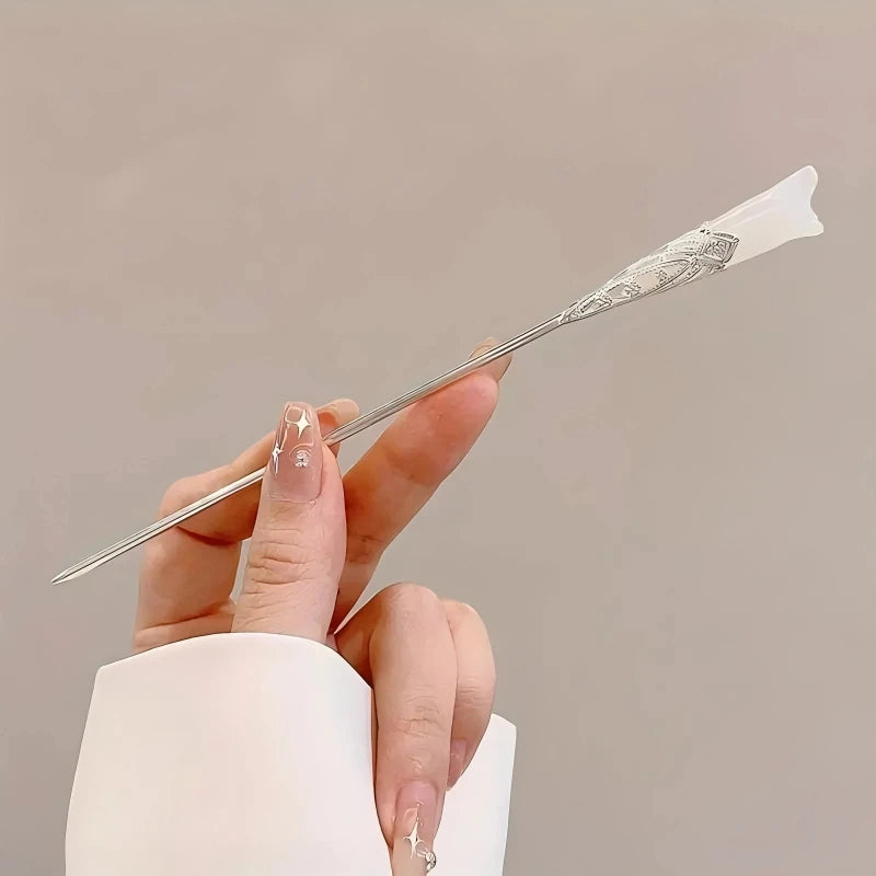 Elegant Chinese Style Hair Clip Tassel Hair Stick Traditional Floral Design Hairstyle Accessory Women Jewelry Hairpin Hairneedle - Buy online at  Vibe In Cart.