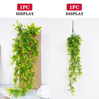 Artificial Plant Rattan Wall Hanging Vines Leaves Branches Plastic Fake Silk Leaf Green Plant Ivy Home Outdoor Garden Decor - Buy online at  Vibe In Cart.