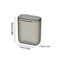 Transparent Dustproof Storage Box for Cables and Chargers in White, Green, and Gray