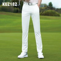 Men's Summer Golf Pants Full Length Waterproof Antibacterial Elastic Waistband