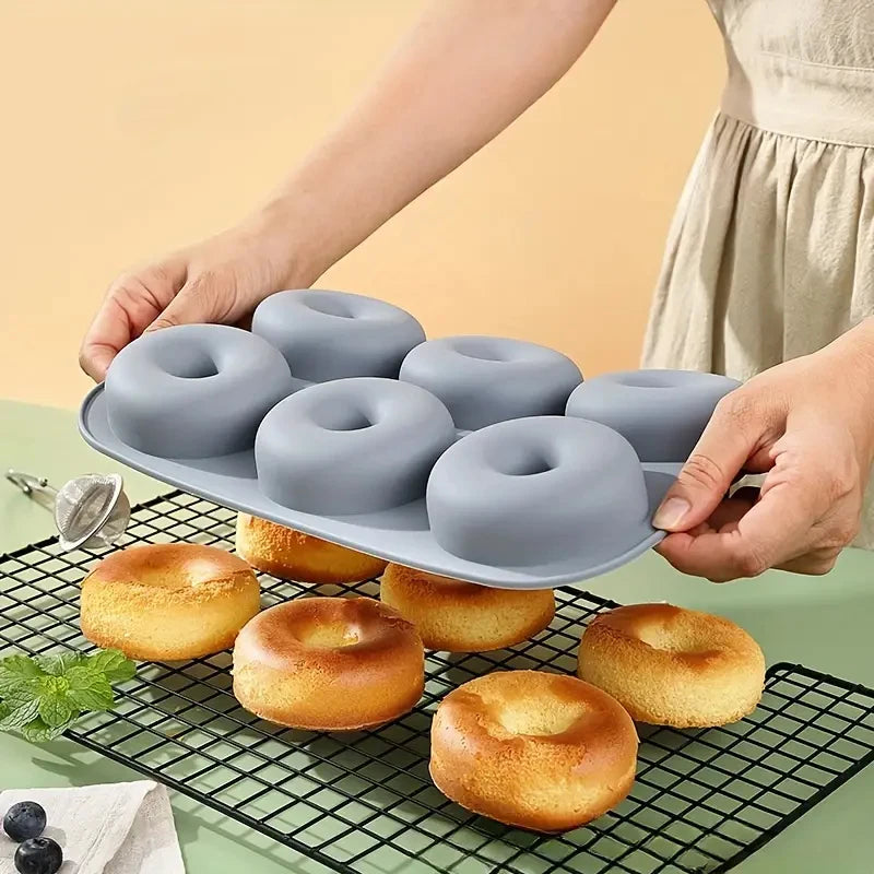 6Holes Baking Mold Food Grade Silicone Non-stick Donut Molds Chocolate Cupcake Pan DIY Muffin Kitchen Tool for Oven Bakeware - Buy online at  Vibe In Cart.