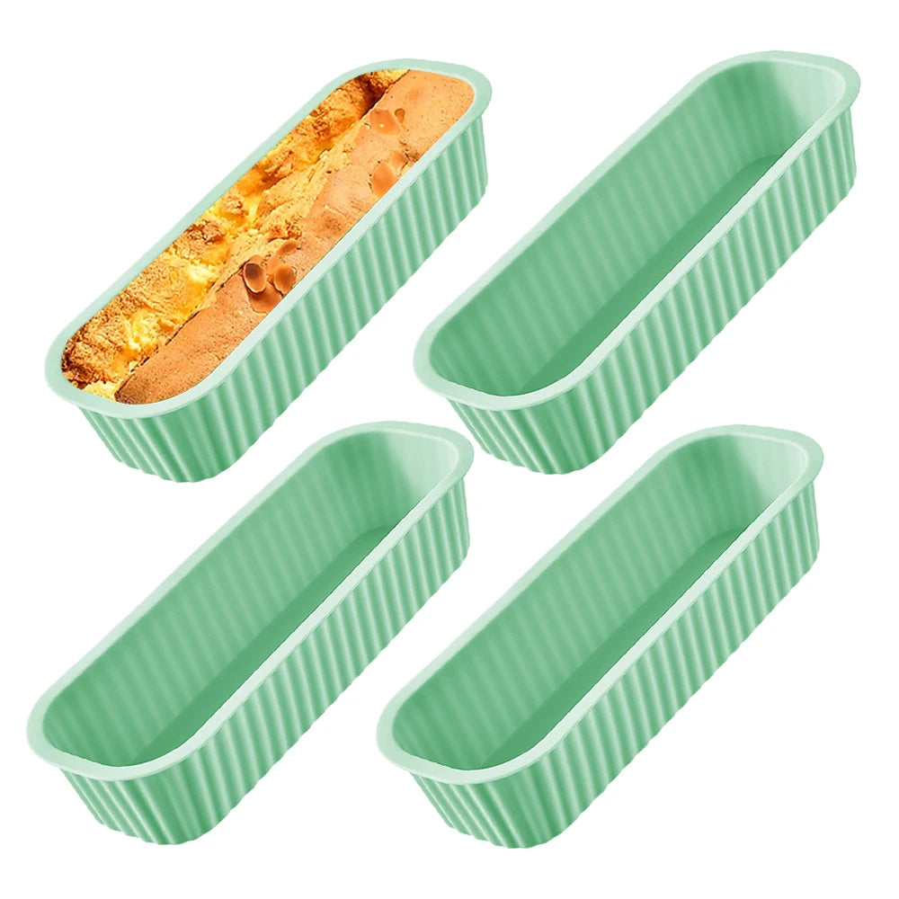 1/4Pcs Mini Household Rectangular Silicone Mold Candy Toast Mould Bread DIY Kitchen Supplies Cake Bakeware Pan Baking Tools - Buy online at  Vibe In Cart.