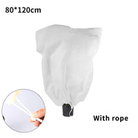 Non-Woven Fabric Plant Covers for Freeze Protection with Drawstring, 1-3 Pack