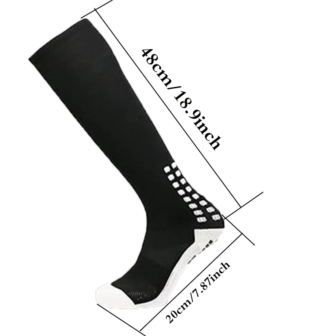 Anti Slip Soccer Knee Socks,Non Slip Football/Basketball/Hockey Sports Grip Socks A Pair - Buy online at  Vibe In Cart.