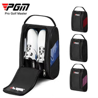 Portable Mini Nylon Golf Shoe Bag with Ball Holder