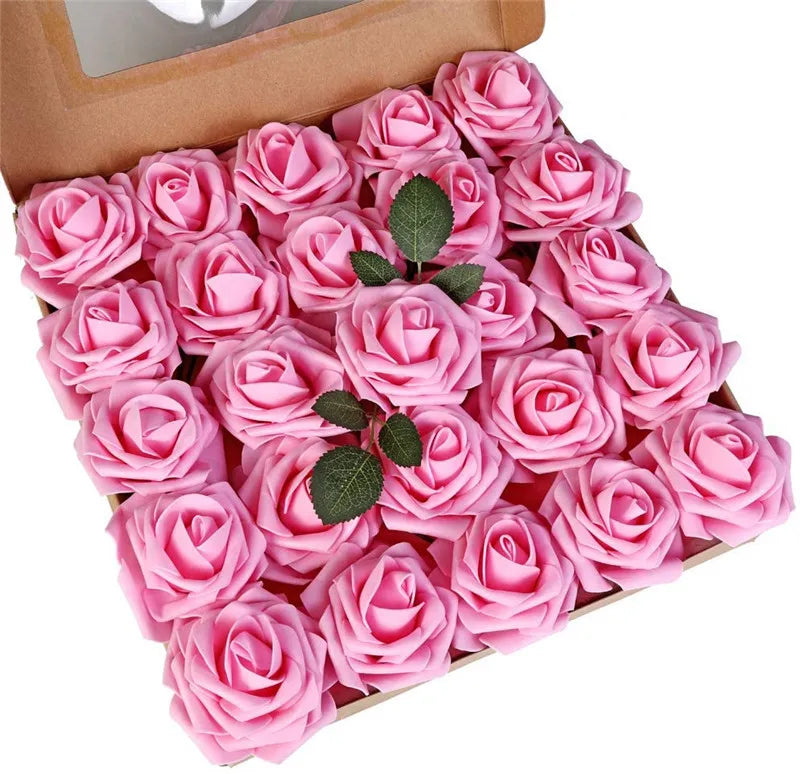 10~100pcs Rose Artificial Flowers Foam Fake Roses Wedding Bouquets Centerpieces Mothers Day Valentines Gifts Party Decoration - Buy online at  Vibe In Cart.