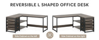 Tribesigns L Shaped Computer Desk with Storage Drawers, 59 inch Corner Desk with Shelves, Reversible L-Shaped Office Desk Study - Buy online at  Vibe In Cart.