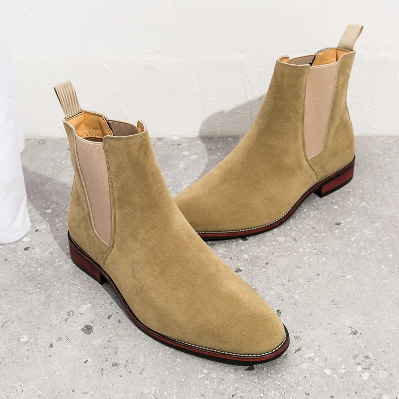 Classic Chelsea Boots Men Trend Ankle Boots Men Fashion Social Party Boots Men High Top Casual Business Shoes For Men - Buy online at  Vibe In Cart.