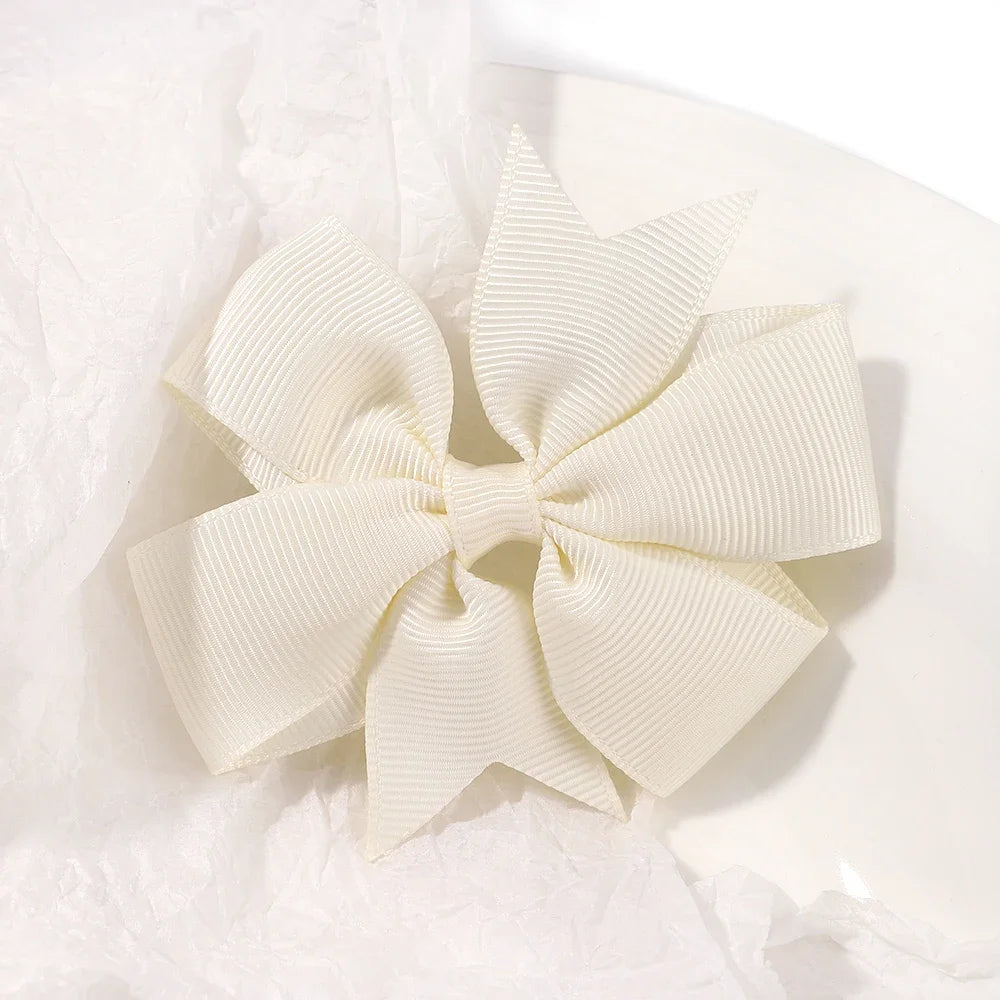 Kids Bow Hair Clip Set With 20 Or 40 Pieces, Random Colors, Grosgrain Ribbon