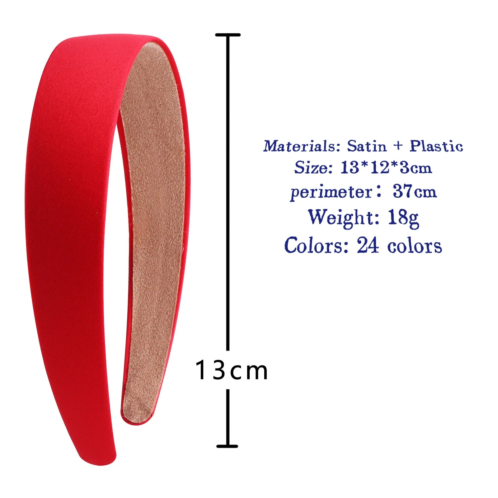 1/2pcs Plain 3CM Wide Satin Headband Girls Fabric Covered Resin Hairbands Plastic Hair Hoop Kids Elastic Bands Hair Accessories - Buy online at  Vibe In Cart.